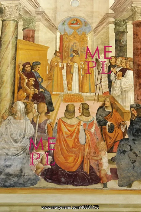 : St. Benedict gives absolution to two excommunicated nuns : St. Benedict gives absolution to two excommunicated nuns