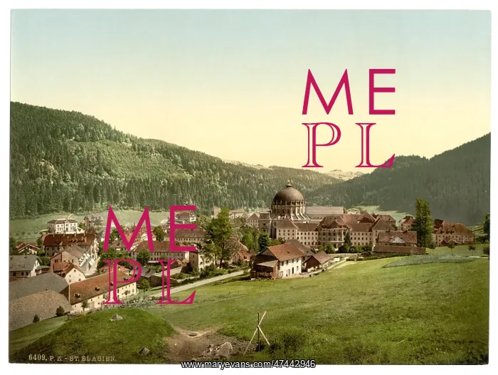 : St. Blasien, general view, Black Forest, Baden, Germany : St. Blasien, general view, Black Forest, Baden, Germany