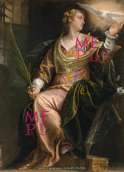 : St Catherine of Alexandria in Prison, by Veronese : St Catherine of Alexandria in Prison, by Veronese