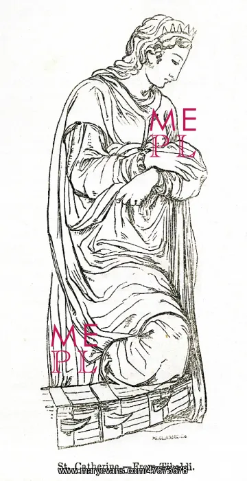: Detail of St Catherine, by Pellegrino Tibaldi : Detail of St Catherine, by Pellegrino Tibaldi