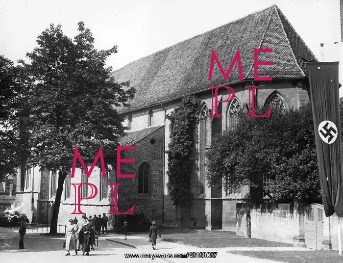 : St. Catherine's Church in Nuremberg, 1938 : St. Catherine's Church in Nuremberg, 1938