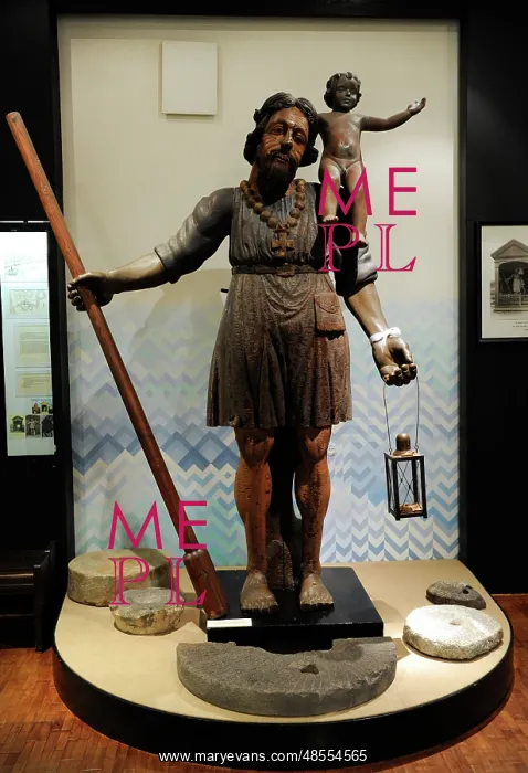 : St Christopher, or Big Kristaps. Early 16th century. Wooden : St Christopher, or Big Kristaps. Early 16th century. Wooden