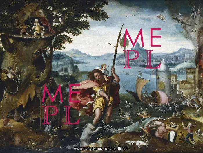 : St Christopher Crossing the River. St Christopher : St Christopher Crossing the River. St Christopher