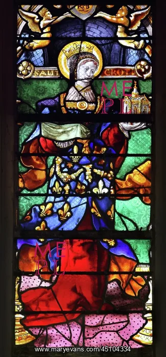 : St Clotilde stained glass window, Collegiate Church : St Clotilde stained glass window, Collegiate Church