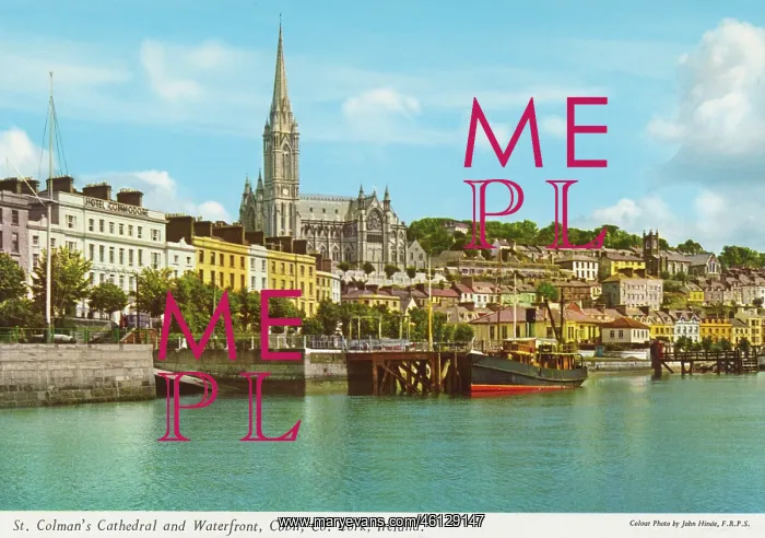 : St Colman's Cathedral and Waterfront, Cobh, County Cork : St Colman's Cathedral and Waterfront, Cobh, County Cork