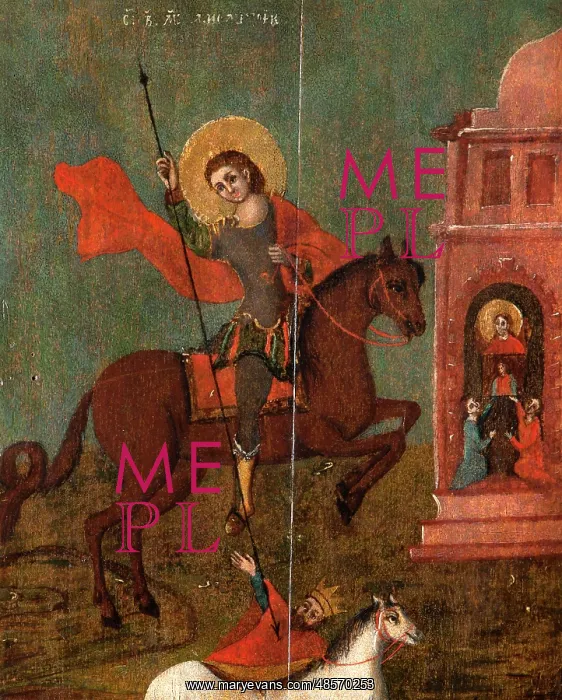 : St. Demetrius Plunging King John into an Abyss : St. Demetrius Plunging King John into an Abyss