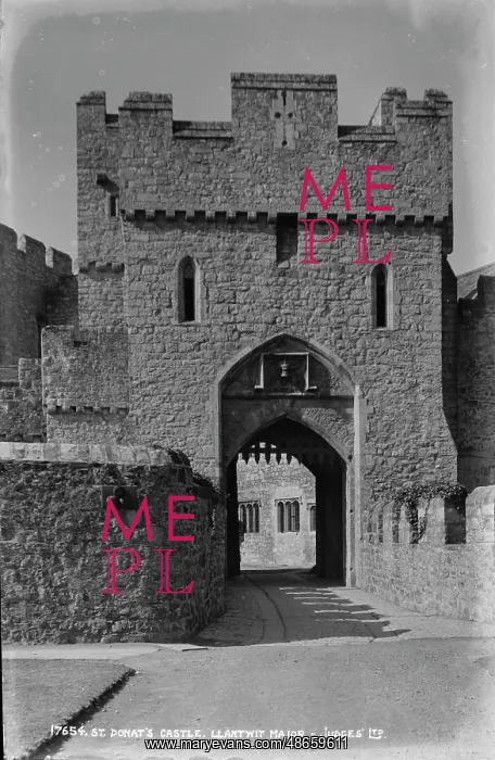 : St Donat's Castle Entrance : St Donat's Castle Entrance
