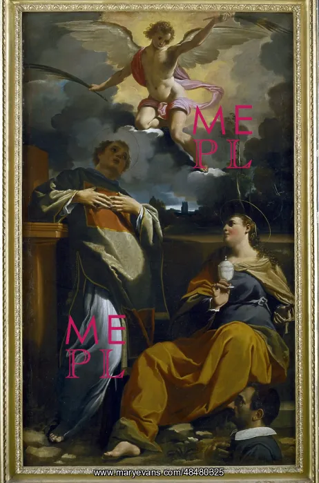 : St Etienne (St Stephen) and St Agatha, Sicilian : St Etienne (St Stephen) and St Agatha, Sicilian