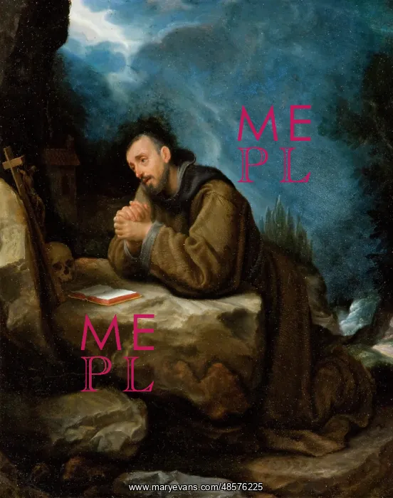 : St. Francis in Prayer : St. Francis in Prayer