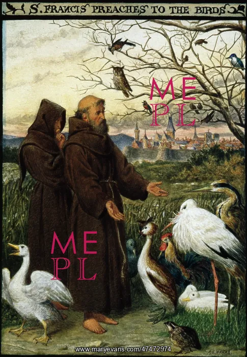 : St Francis Preaches to the Birds : St Francis Preaches to the Birds