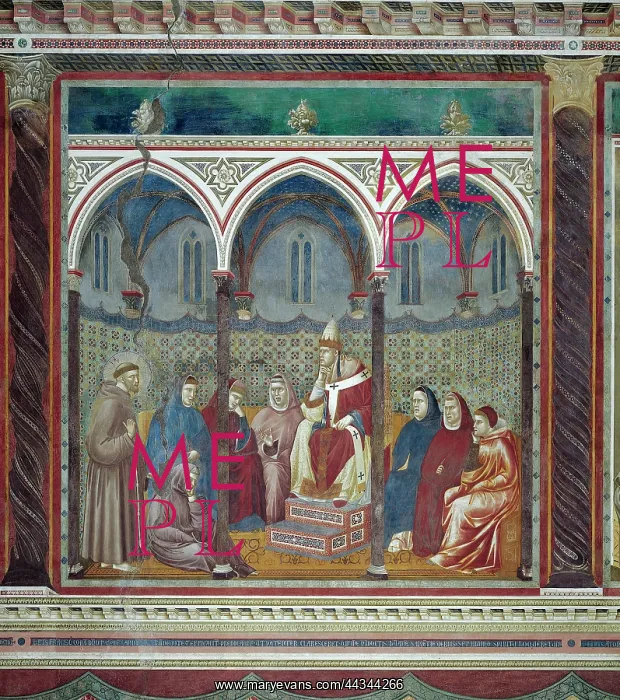 : St Francis preaching before Honorius III : St Francis preaching before Honorius III
