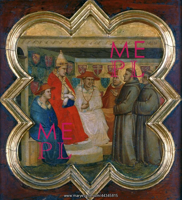 : St. Francis preaching before Honorius III : St. Francis preaching before Honorius III