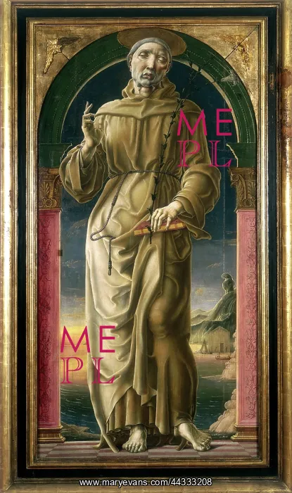 : St. Francis, work by Cosme : St. Francis, work by Cosme