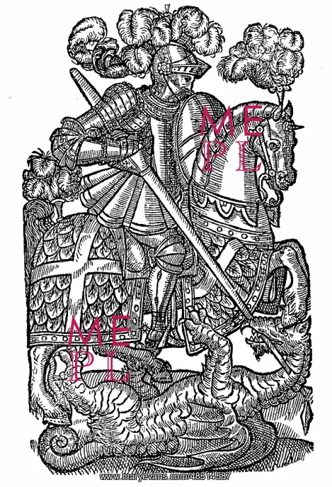: St George (dc303), the Red Cross Knight, killing : St George (dc303), the Red Cross Knight, killing