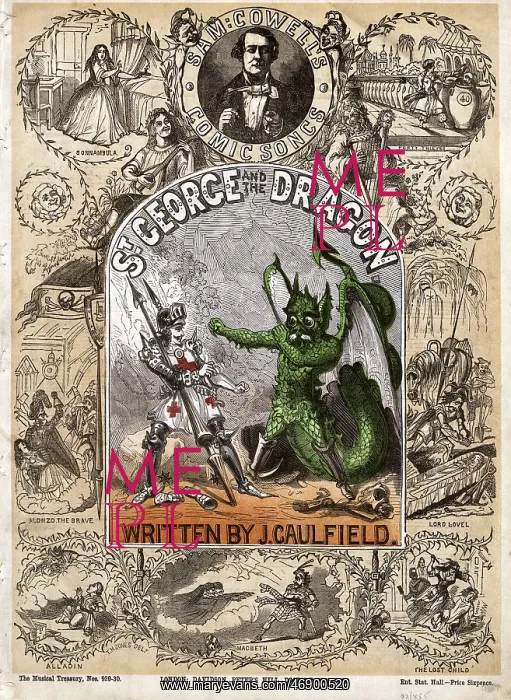 : St George and the Dragon, by J Caulfield : St George and the Dragon, by J Caulfield