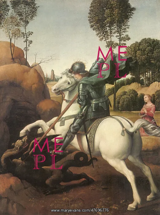 : St George and the Dragon, by Raphael : St George and the Dragon, by Raphael
