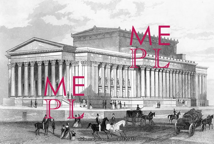 : ST GEORGES HALL, C1840 : ST GEORGES HALL, C1840