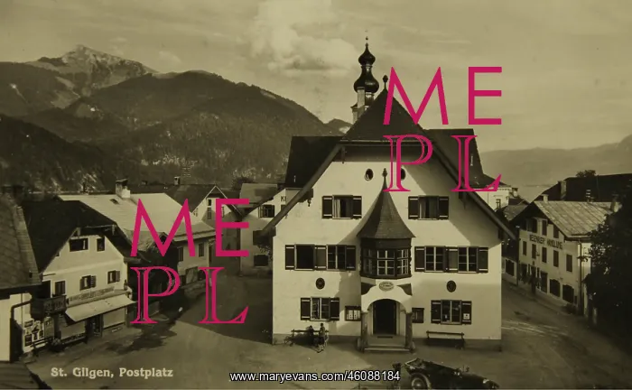 : St. Gilgen. Postplatz (main square). About : St. Gilgen. Postplatz (main square). About