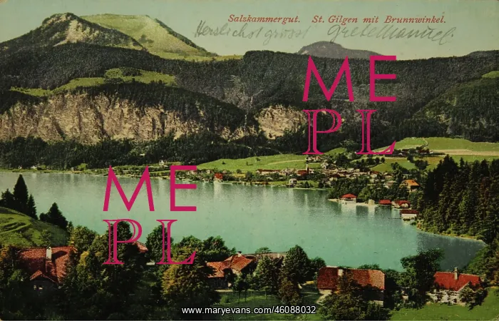 : St. Gilgen at Wolfgangsee with Brunnwinkel : St. Gilgen at Wolfgangsee with Brunnwinkel