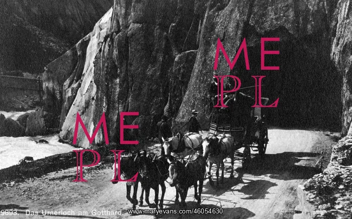 : St. Gotthard Pass, circa 1900 : St. Gotthard Pass, circa 1900