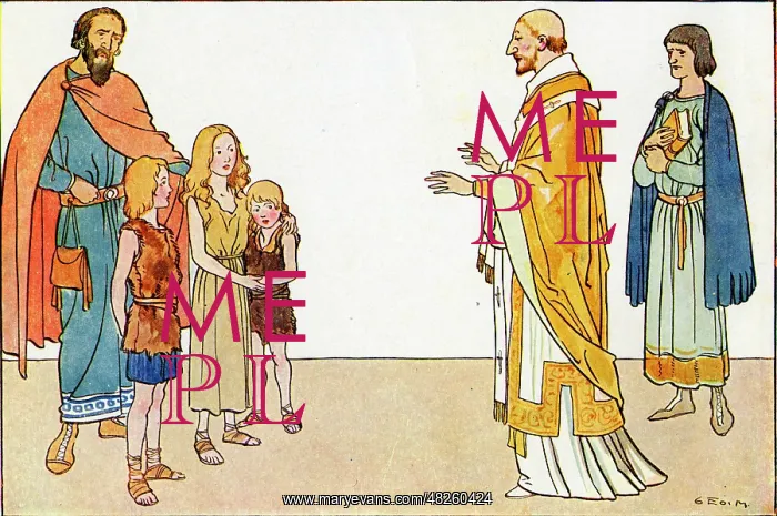 : St. Gregory with English children : St. Gregory with English children