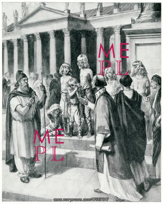 : St Gregory and the English slaves in Rome : St Gregory and the English slaves in Rome