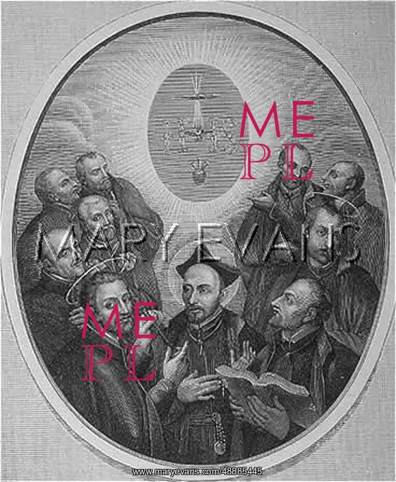 : St Ignatius Loyola with disciples : St Ignatius Loyola with disciples
