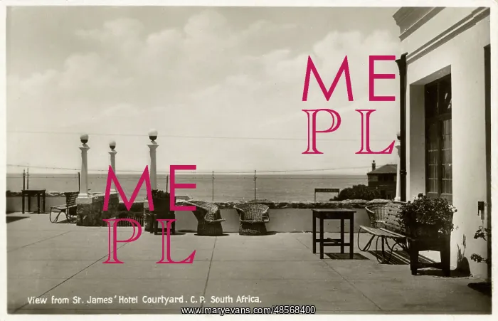 : St James's Hotel courtyard, Cape Peninsula, South Africa : St James's Hotel courtyard, Cape Peninsula, South Africa