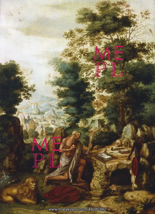 : St Jerome in a landscape'. St Jerome (340-420) : St Jerome in a landscape'. St Jerome (340-420)