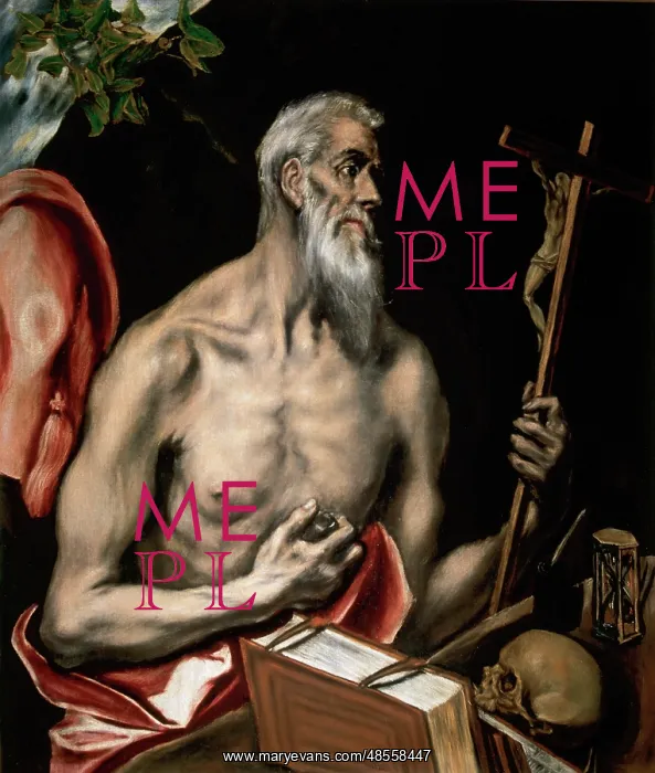 : St Jerome Penitent, by El Greco : St Jerome Penitent, by El Greco