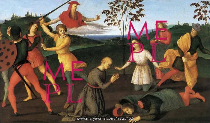 : St Jerome punishing the Heretic Sabinianus, by Raphael : St Jerome punishing the Heretic Sabinianus, by Raphael
