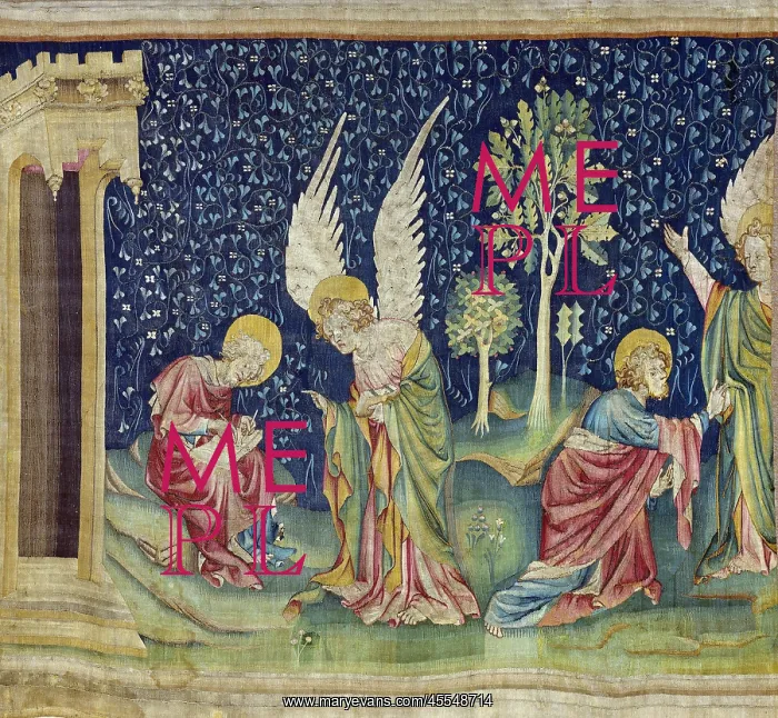 : St. John and the Angel. Apocalypse of Angers : St. John and the Angel. Apocalypse of Angers