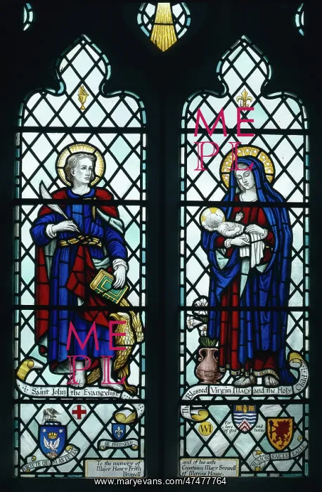 : St John the Evangelist and Virgin and Child : St John the Evangelist and Virgin and Child