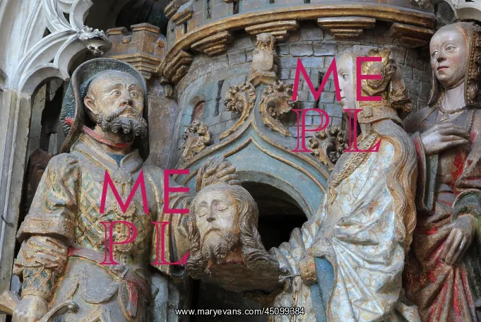 : St John relief, choir screen, Amiens cathedral : St John relief, choir screen, Amiens cathedral