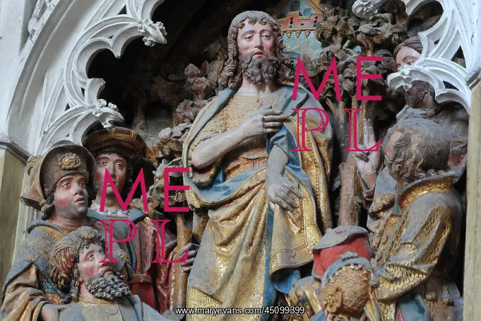 : St John relief, choir screen, Amiens cathedral : St John relief, choir screen, Amiens cathedral