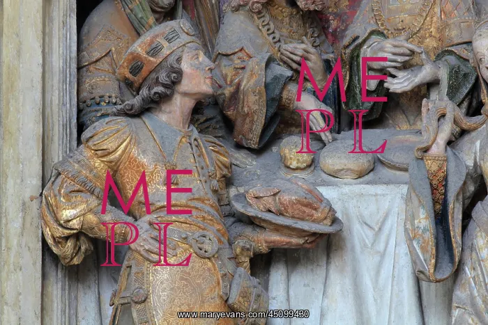 : St John relief, choir screen, Amiens cathedral : St John relief, choir screen, Amiens cathedral