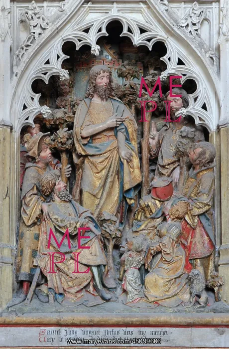 : St John relief, choir screen, Amiens cathedral : St John relief, choir screen, Amiens cathedral