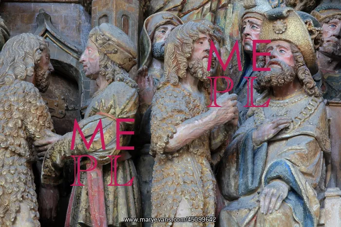 : St John relief, choir screen, Amiens cathedral : St John relief, choir screen, Amiens cathedral