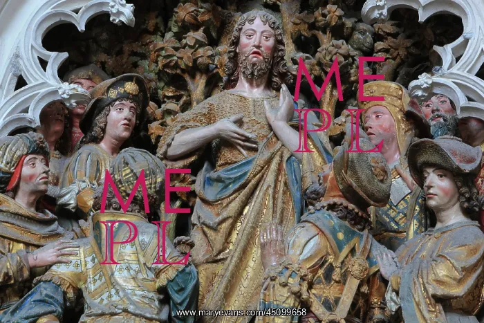 : St John relief, choir screen, Amiens cathedral : St John relief, choir screen, Amiens cathedral