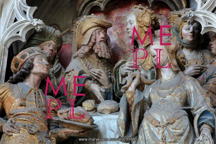 : St John relief, choir screen, Amiens cathedral : St John relief, choir screen, Amiens cathedral