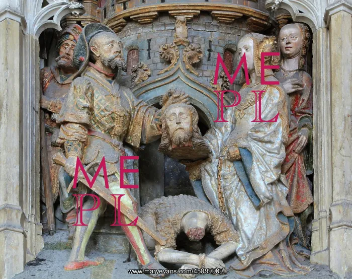 : St John relief, choir screen, Amiens cathedral : St John relief, choir screen, Amiens cathedral