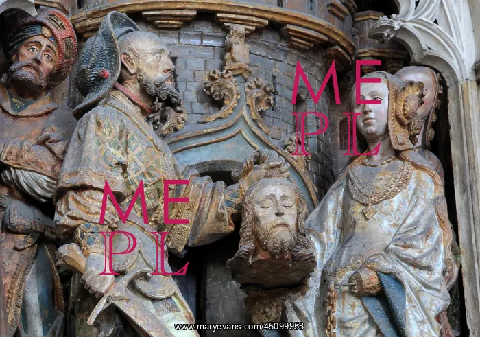 : St John relief, choir screen, Amiens cathedral : St John relief, choir screen, Amiens cathedral