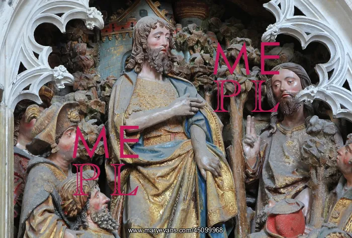 : St John relief, choir screen, Amiens cathedral : St John relief, choir screen, Amiens cathedral