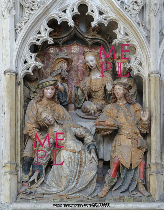 : St John relief, choir screen, Amiens cathedral : St John relief, choir screen, Amiens cathedral