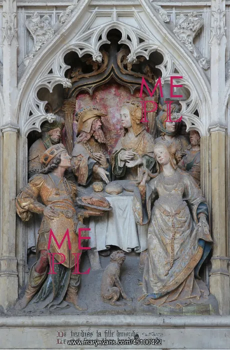 : St John relief, choir screen, Amiens cathedral : St John relief, choir screen, Amiens cathedral