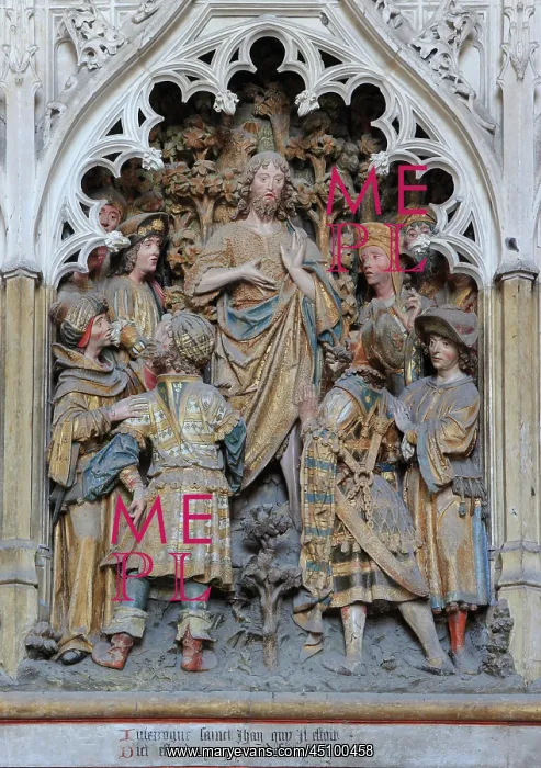 : St John relief, choir screen, Amiens cathedral : St John relief, choir screen, Amiens cathedral