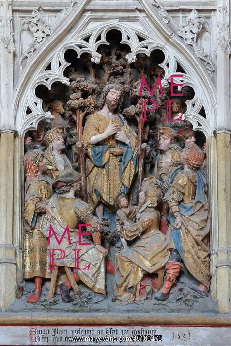 : St John relief, choir screen, Amiens cathedral : St John relief, choir screen, Amiens cathedral