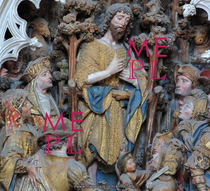 : St John relief, choir screen, Amiens cathedral : St John relief, choir screen, Amiens cathedral