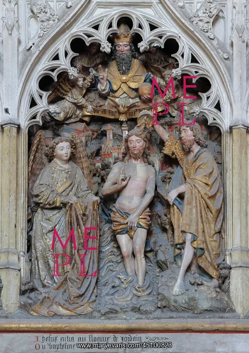 : St John relief, choir screen, Amiens cathedral : St John relief, choir screen, Amiens cathedral
