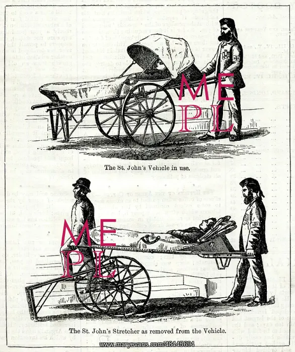 : St John's Ambulance Vehicle and Stretcher : St John's Ambulance Vehicle and Stretcher